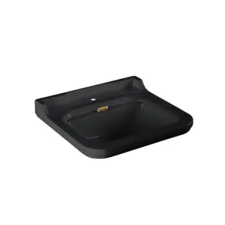 Kerasan Waldorf Раковина 60х55 см, 1 отв., керамическая, цвет: черный/бронза