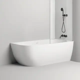 Salini Sofia Corner Right Ванна угловая 170х85х59см., Dx, с дон кл &quot;Up&Down&quot;, сифон, слив-пер, материал: S-Stone, цвет: белый матовый