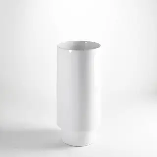 Simas Po-mo Раковина 40xh85см., напольная, слив в стену, без отв., без перелива, цвет: белый