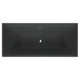 Duravit Vitrium Ванна встраиваемая 180x80см, Dx, с ножками, с2 наклонами для спины, прямоугольная, цвет: темно-серый матовый