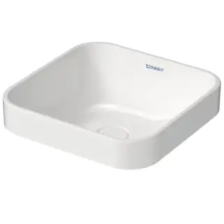 Duravit Happy D.2 Plus Раковина 40х40см, без отв., накладная, квадратная, цвет: белый