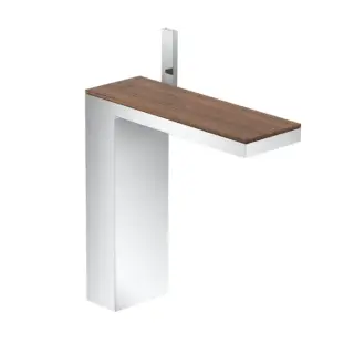 Axor MyEdition Смеситель для раковины, на 1 отв., излив 245мм, с донным клапаном, цвет: хром/черный орех