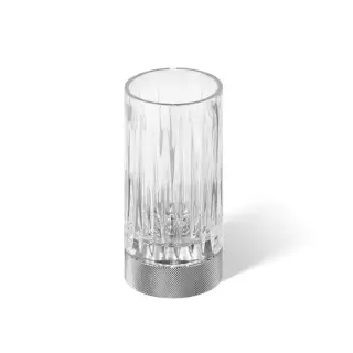 Decor Walther Club SMG Стакан настольный, граненое стекло, цвет: хром