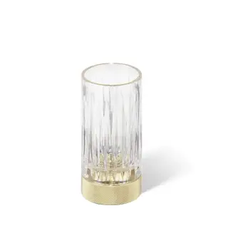 Decor Walther Club SMG Стакан настольный, граненое стекло, цвет: золото матовое