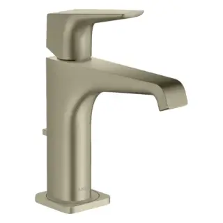 Axor Citterio E Смеситель для раковины 125, на 1 отв., с донным клапаном, цвет: шлифованный никель