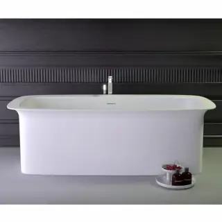 KNIEF Glam Ванна отдельностоящая  170х80x55см, со  слив переливом, цвет: белый матовый