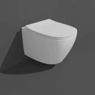 Simas Juniper Унитаз подвесной 53x37см, слив TORNADO (green vertigo), цвет: белый глянец