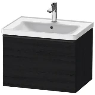 Duravit D-Neo Тумбочка подвесная 63х44x45.2см., раковина, 1 ящик, цвет: Black Oak