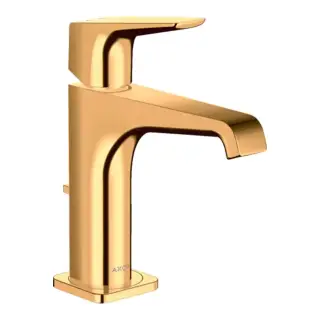 Axor Citterio E Смеситель для раковины 125, на 1 отв., с донным клапаном, цвет: полированное золото