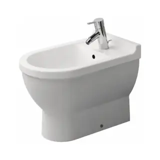 Duravit Starck 3 Биде напольное приставное 56х36см., с 1 отв. под смеситель, цвет: белый
