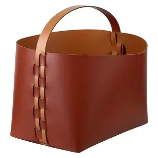 ADJ Корзина Helena, 35x30xH26 см., цвет: бордо/коньяк