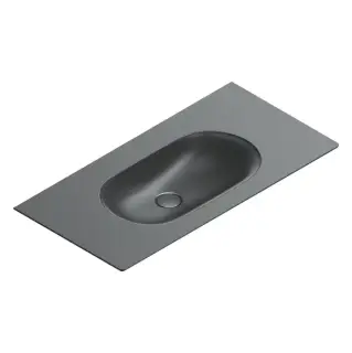 Catalano Sfera Раковина консоль 100x50см, без отв., цвет: черный матовый