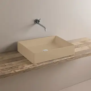 Artceram Scalino Раковина 55х38см., накладная, без отв., без слив перелива, цвет: &quot;цемент&quot;cream