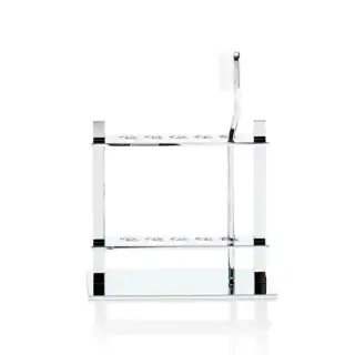 Decor Walther DW 330 Держатель для зубных щёток 15x7x13.5см, настольный, цвет: хром