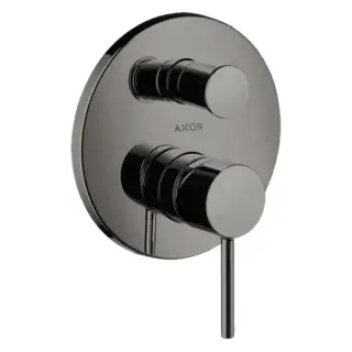 Axor Starck Смеситель для ванны, встраиваемый, с переключателем на 2 потока, цвет: полированный черный хром