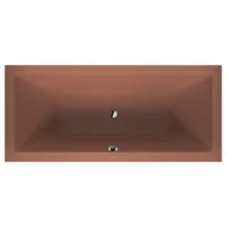 Duravit Vitrium Ванна встраиваемая 180x80cм, с ножками, с2 наклонами для спины, прямоугольная, цвет: матовая корица