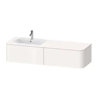 Duravit Happy D.2 Plus Тумба подвесная 160x55x35.4см, с раковиной и 2 ящиками, SX, цвет: белый глянцевый