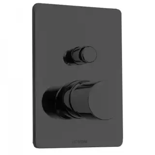 Bossini Oki Смеситель для душа, встраиваемый, 2 выхода, цвет: черный матовый