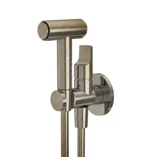 Fima Carlo Frattini Collettività Гигиенический душ, настенный, со шлангом 120см., цвет: брашированный шампань