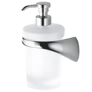 Colombo Link Дозатор для жидкого мыла, подвесной, SX, цвет: хром/матовое стекло