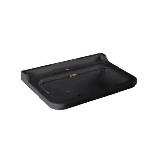 Kerasan Waldorf Раковина 80х55 см, 1 отв., керамическая, цвет: черный/бронза