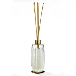 3SC Montblanc Ароматический диффузор настольный d7,5хh20 см, цвет: прозрачный хрусталь/золото матовое