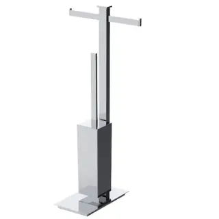 Colombo Units Стойка с аксессуарами 83см, туалетный ёршик, держатель для т/б., цвет: хром