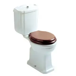 Globo Paestum Унитаз моноблок 67х38см, слив универсальный, бачком и механизмом, цвет: белый/золото