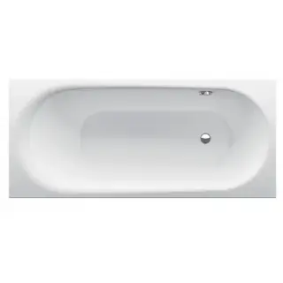 Bette Comodo Ванна встраиваемая, 180х80х45 см с шумоизоляцией, BetteGlasur® Plus, область ног ванны справа, перелив сзади, цвет: белый