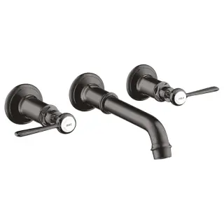 Axor Montreux Смеситель для раковины, встраиваемый, излив: 22.5см., ручка: рычаг, цвет: шлифованный черный хром