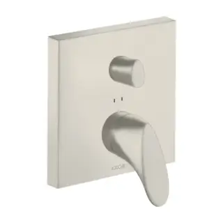 Axor Starck Organic Смеситель для ванны, встраиваемый, с переключателем на 2 потока, со защитной комбинацией, цвет: сталь