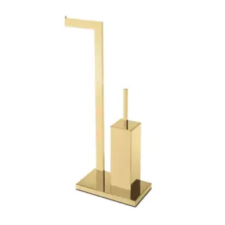 3SC SK Стойка напольная, с держателем тб и ёршиком, цвет: золото 24к. opaco