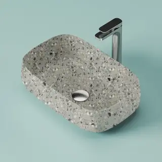 Artceram Cognac Раковина 56x41 см, без отв., накладная, цвет: dark terrazzo