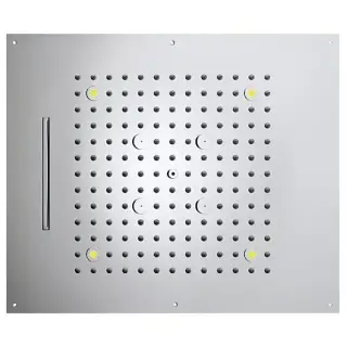BOSSINI DREAM/3 Верхний душ 570 x 470 мм, 3 режима (дождь, каскад, туман), с 4 LED RGB, блок питания/управления, Cromoterapia, цвет: хром