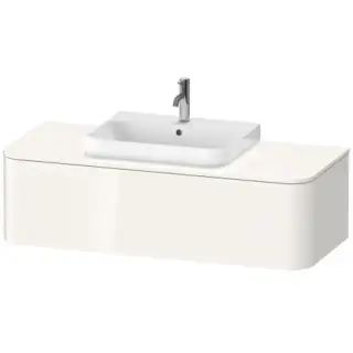 Duravit Happy D.2 Plus Тумба подвесная 130x55х35.4см, с раковиной и 1 ящиком, цвет: белый глянцевый