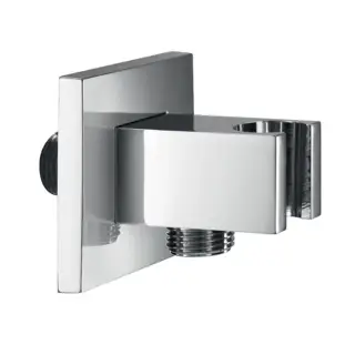 Almar Square  Подключение для шланга, с держателем для лейки, квадратное, цвет: хром
