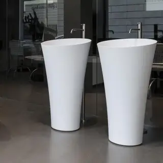 Antonio Lupi Tuba Раковина 50.4х50.4 см, без отв., цвет: белый