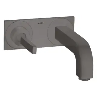 Axor Citterio Смеситель для раковины 220, встраиваемый, излив: 22см., цвет: шлифованный черный хром