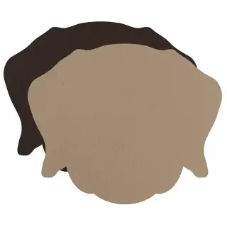 ADJ Костер детский Dog, 12x12 см., цвет: капучино/шоколад