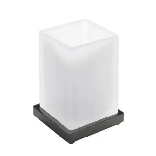 Colombo Look Стакан настольный, цвет: PVD графит полированный/матовое стекло