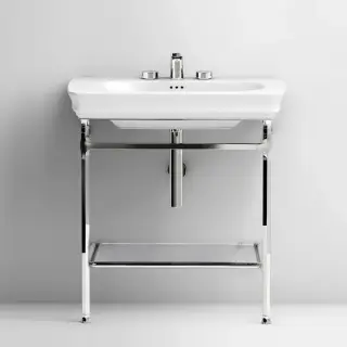 Artceram CIVITAS Структура металлическая 68х49.6см Quadra, полка стекло, напольная, цвет: хром