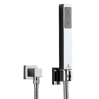 Bossini Cube Душевой гарнитур: лейка для душа с держателем и шлангом 150см., цвет: хром