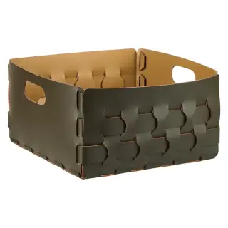 ADJ Корзинка Dubai, 35x35xH20 см., цвет: оливковый/горчичный