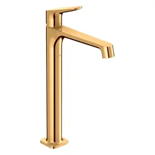 Axor Citterio M Смеситель для раковины, на  1 отв., высокий, цвет: полированное золото