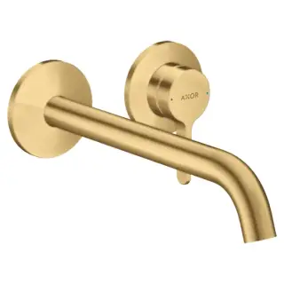 Axor One Смеситель для раковины, встраиваемый, излив: 22см., цвет: шлифованное золото