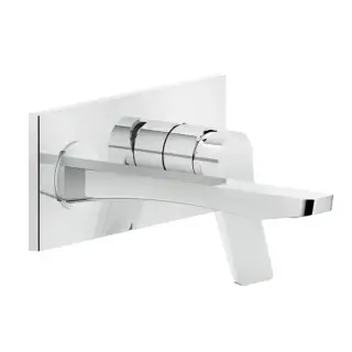 Gessi Rilievo Встраиваемый смеситель для раковины с изливом 215мм, внешние части, цвет: хром