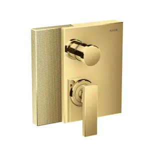 Axor Edge Смеситель для ванны, встраиваемый, алмазная огранка, внешняя часть, цвет: золото
