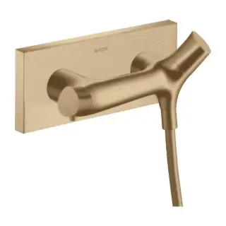 Axor Starck Organic Смеситель для душа, термостатический, настенный, цвет: шлифованная бронза