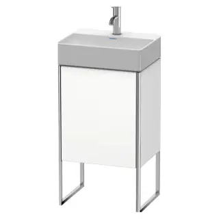 Duravit XSquare Тумба напольная, 43.4х34х73.9см, с раковиной, 1 стек полка, 1 дверца правая, цвет: белый матовый