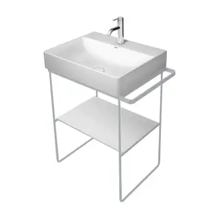 Duravit DuraSquare Консоль металлическая напольная с раковиной 50x47см, с полотенцедержателем, цвет: хром